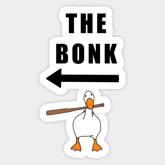 THE BONK funny matching t-shirts Sticker by astonishingemma